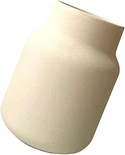 Rose Vase Delicate Beige Ceramic Flower Pot for Home Flower Holder Decor