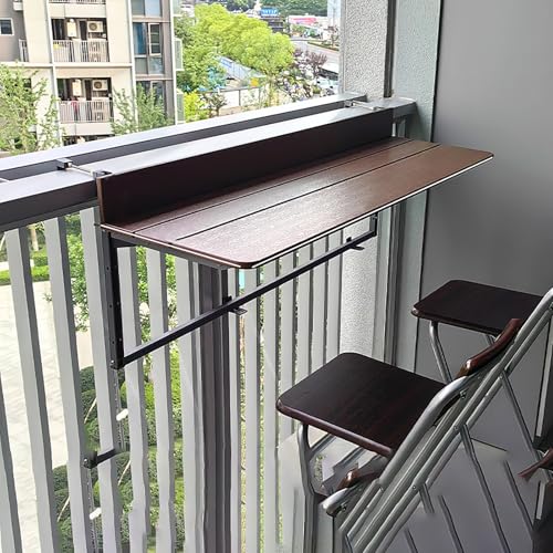 Tables d'appoint pour patio pliable et comptoir de bar pour balcon de jardin
