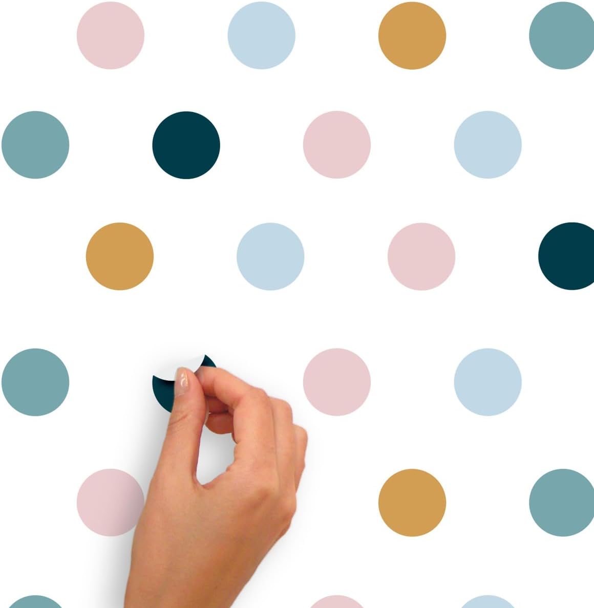 RoomMates RMK4829SCS Polka Dots Peel and Stick Wall Decals
