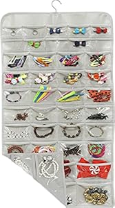 Simple Houseware Hängender Schmuck-Organizer mit 80 Taschen
