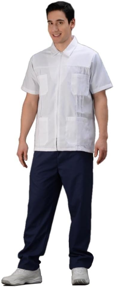 Avida Men's Zipper Pharmacy Lab Coat