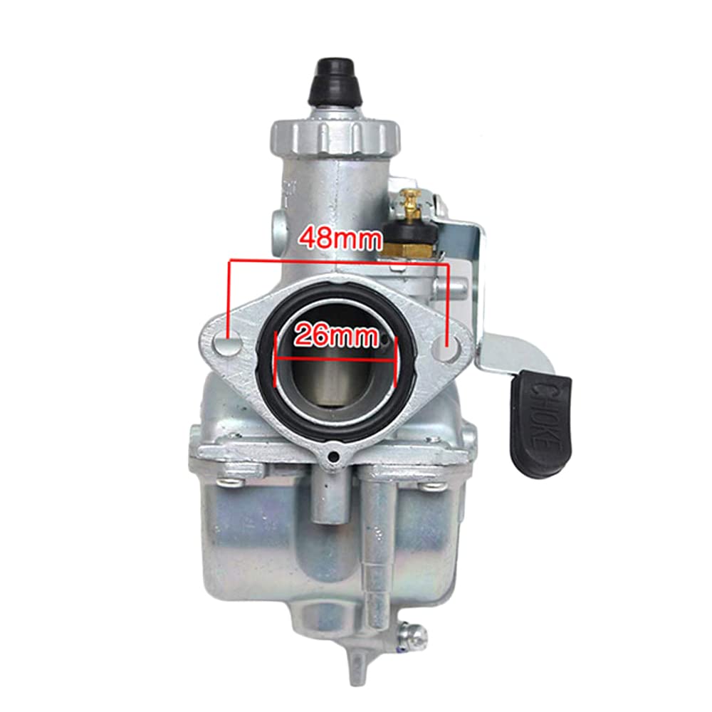 ACAGALA Kit de carburador VM22 de 26 mm compatible con tubo de aspiración Mikuni Pit Dirt Bike 110 cc 125 cc 140 cc Lifan YX