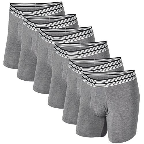 Mr. Davis Men's 6 Pack Standard Cut Boxer Brief Underwear