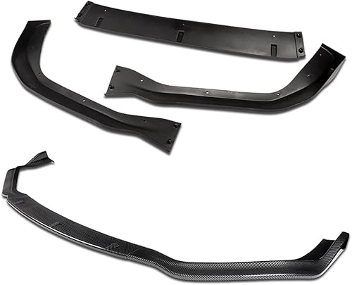 Miniatura 4 de Q1-TECH, 3 piezas de parachoques delantero compatible con Lexus IS250 IS350 F-Sport 2014-2016, alerón de borde delantero para parachoques de aire,