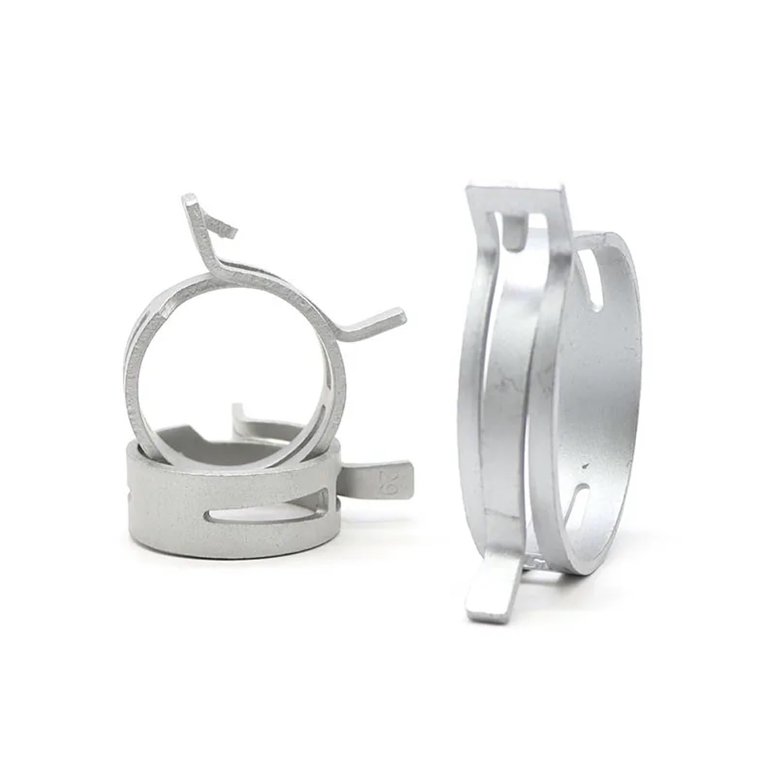 Abrazaderas de manguera galvanizadas for línea de combustible, tubería de agua y tubo de aire, ajustables de 7mm a 53mm, sujetadores metálicos duraderos, 10 Uds.(M53)