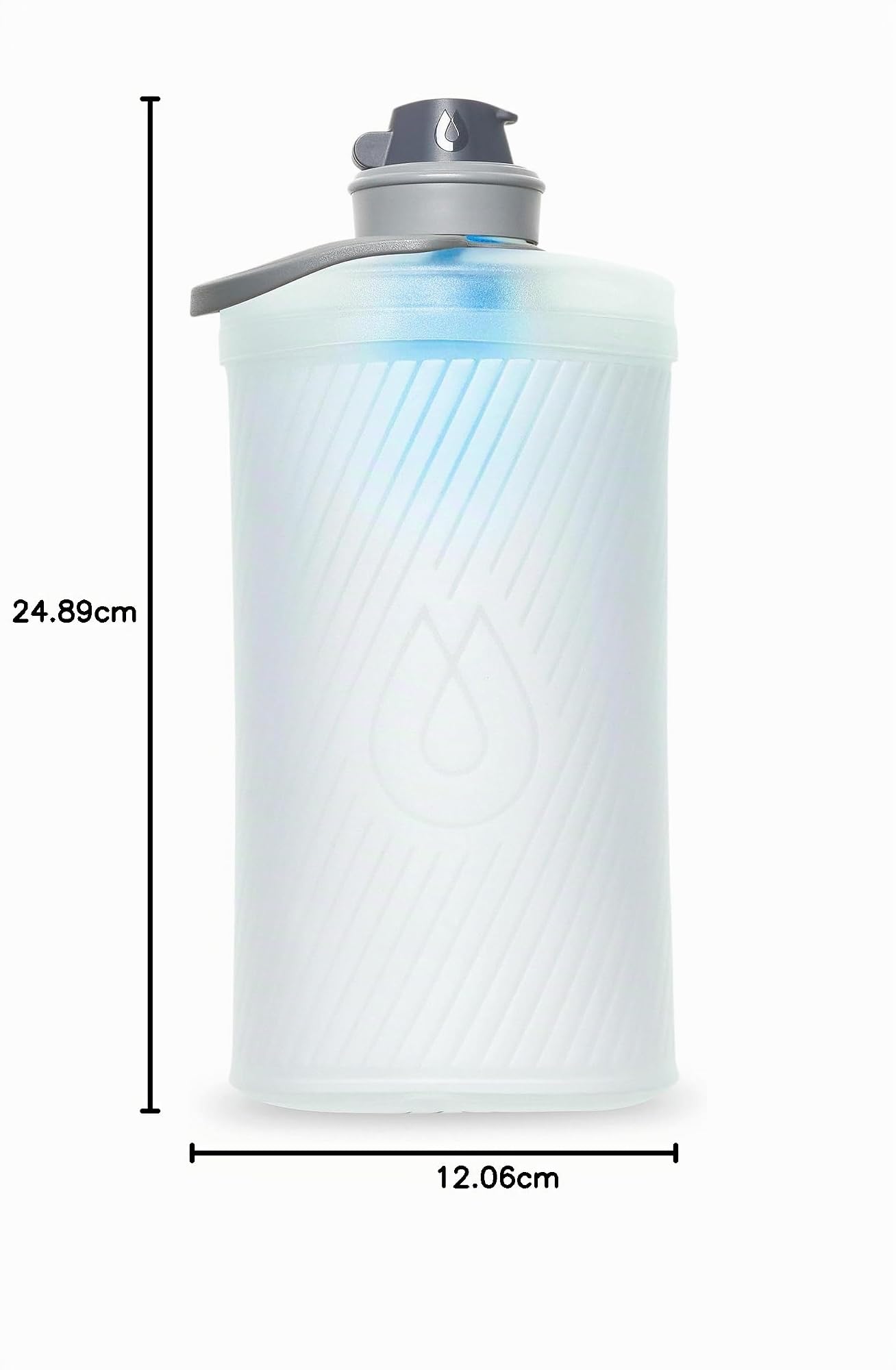 Bidón flexible FLUX 1.5L traslúcido con filtro