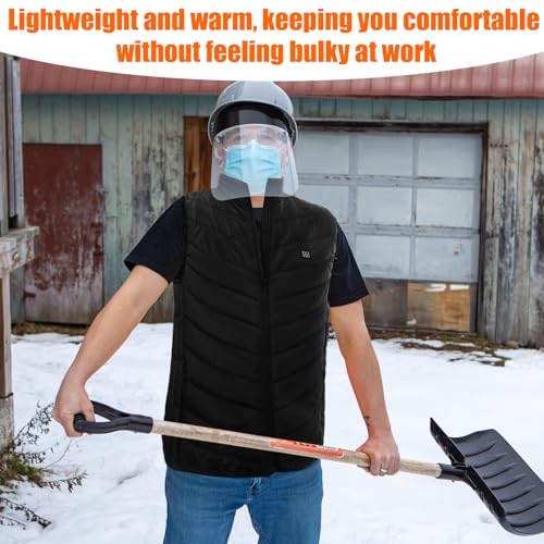Honoson 2 Pcs Heated Vests for Men Women Adjustable Rechargeable Jackets with 3 Heating Levels for Winter Warm Outdoor 6