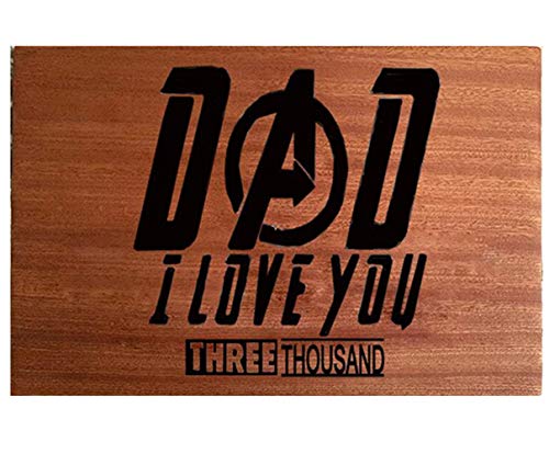 Father's Gift – Dad I Love You Three Thousands Sapele Cutting Board Dad