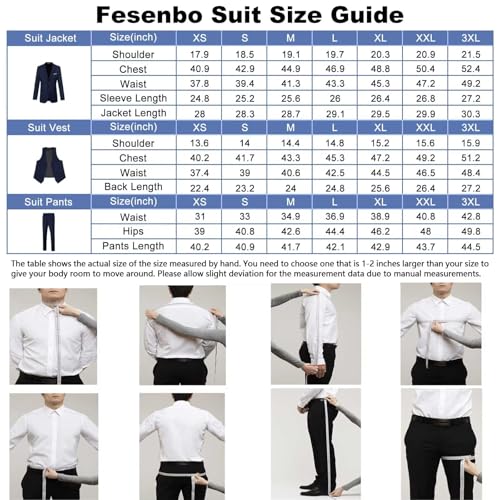 Men Suit Slim Fit 2 Piece Solid 2 Button Business Suits Blazer Wedding Prom Tuxedo for Men Suit Jacket Pants with Tie3