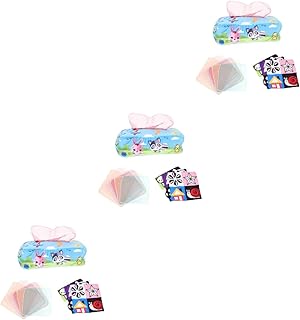 Toyvian Brinquedos Educativos Infantis Brinquedos De Pelúcia Para Bebês Caixa De Tecido Para Bebês Brinquedos Educativos Para Bebês 3 Peças Brinquedo Para Puxar Bebê Caixa De Tecido