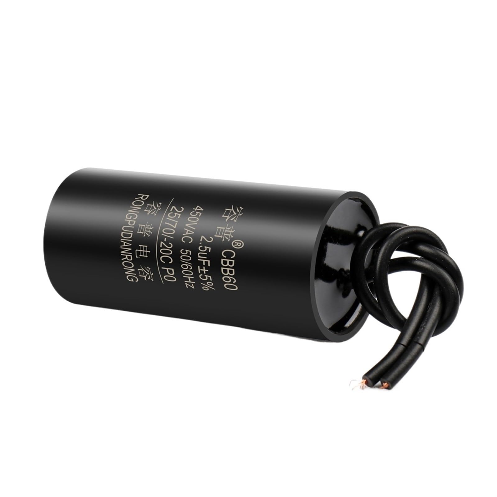 2pcs Capacitor Max. 450V AC 4uF CBB60 for 250V AC 33mm x 64mm 2pcs Capacitor Max. 450V AC 4uF CBB60 for 250V AC 33mm x 64mm