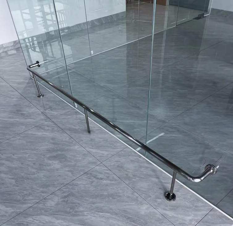 Reposapiés pulido de acero inoxidable para isla de cocina y barra elegante