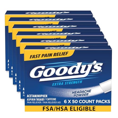 Goody's Extra Strength Headache Powders 50 ea (Pack of 6)