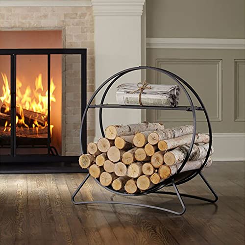 Wood Splitter COSTWAY Firewood Rack, Heavy Duty Metal Fireplace