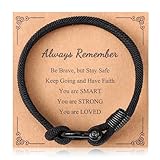 ViEinkaufen Boys Bracelet - Cool Presents for Teenage Boys and Gifts in Black