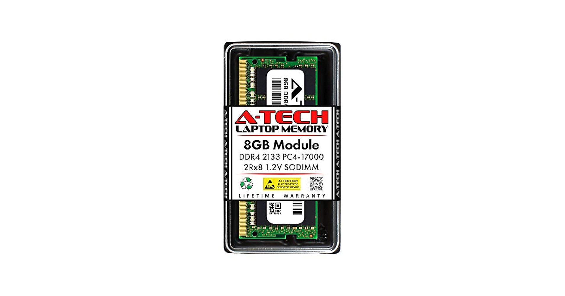 A-Tech 8GB DDR4 2133MHz SODIMM PC4-17000 2Rx8 Dual Rank 260