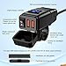 Nilight Motorcycle Charger with 12V Voltmeter Independent On Off Switch SAE USB Adapter Inline 10A Fuse Waterproof 6.8A Dual QC3.0 Fast Charging Phone Tablet for 7/8inch Handlebar ATV