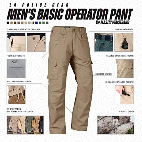 LAPG Men's Basic Operator Pants, Water-Resistant, Lightweight & Durable Tactical Ripstop Hiking EDC Pants for Men2
