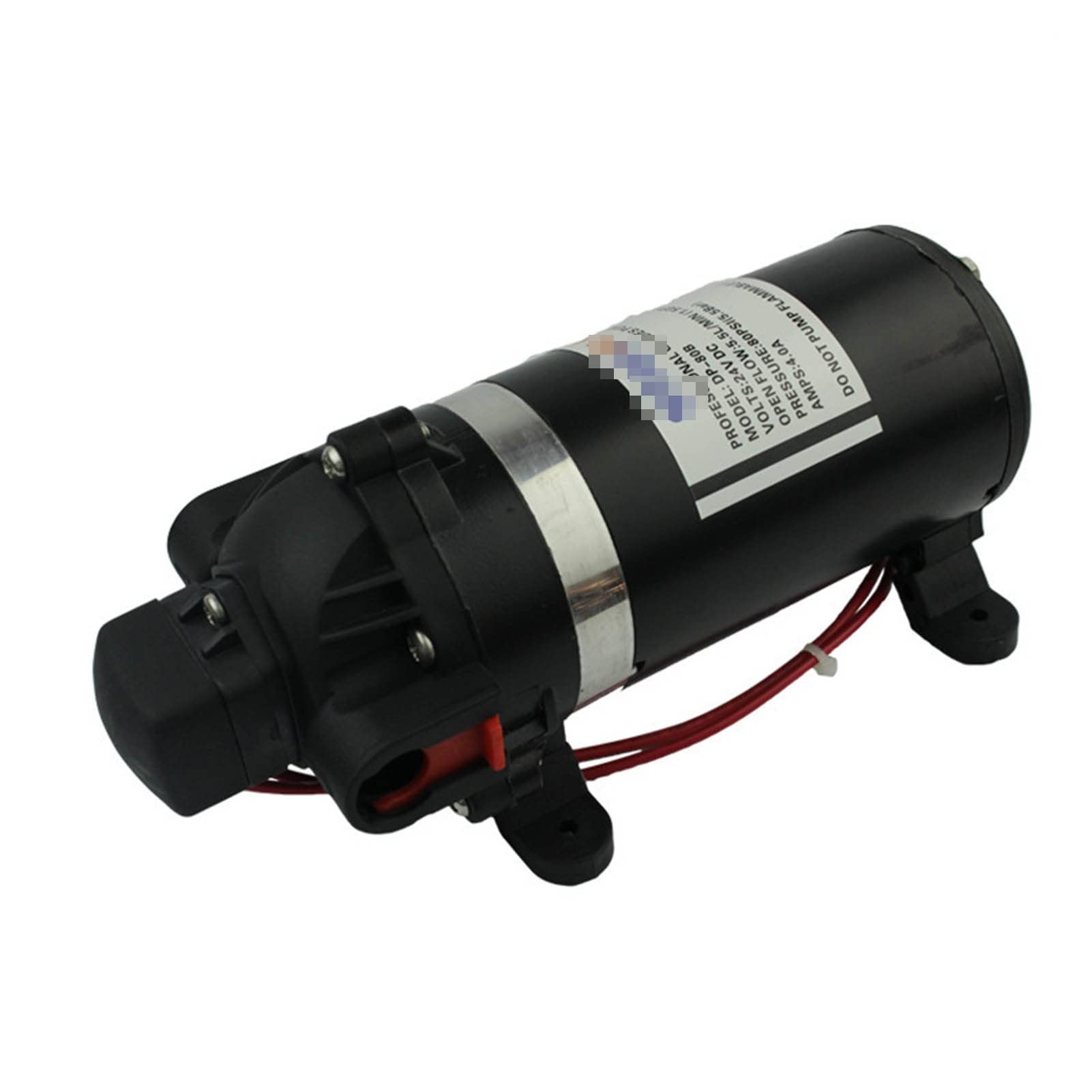Bomba de Diafragma, 8 0 psi 1.5GPM Bomba de diafragma con interruptor demanda, Las válvulas Santoprene 24V