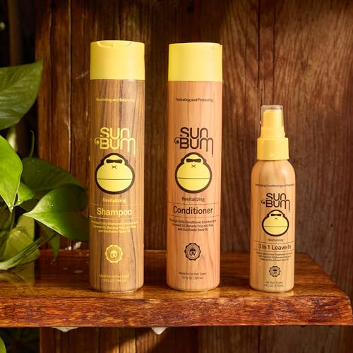 Sun Bum Revitalizing Conditioner - Hydrating and Nourishing Hair - Smoothes and Strengthens - UV Protecting - Vegan - Made Without Parabens - 10 oz,(Pack of 2) - image 3