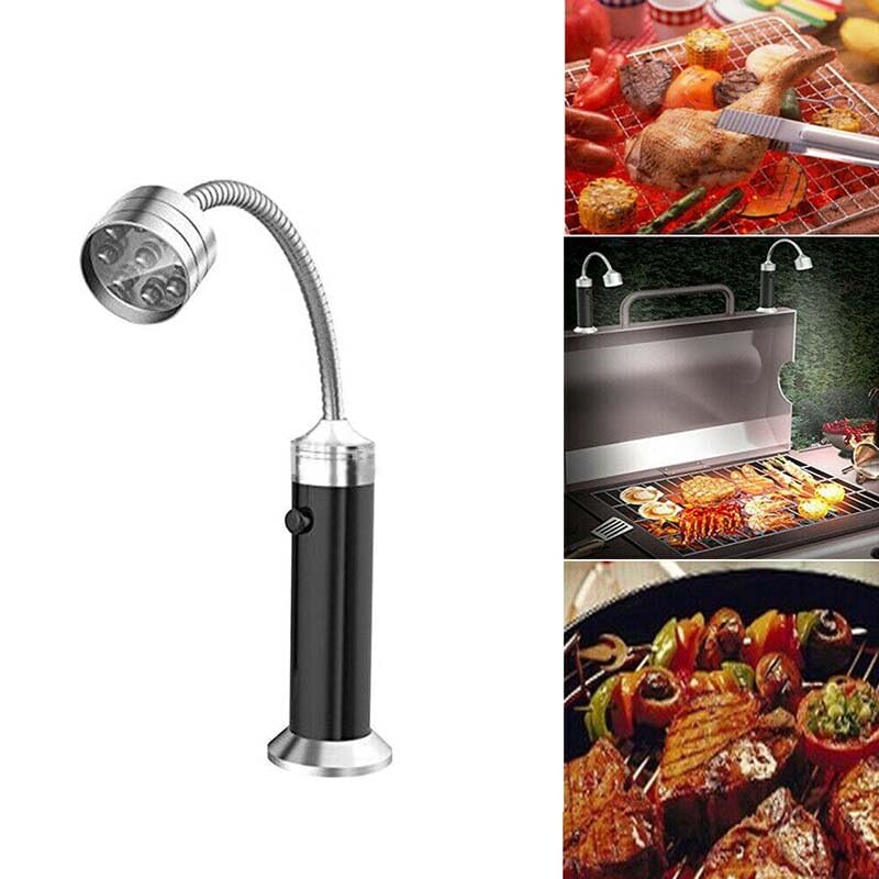 WnewTools Protable LED Flashlight BBQ Grill Light Outdoor Super Bright Magnetic Base Barbecue Lights Soft Tube Torch Lighting Lamp Adjustable