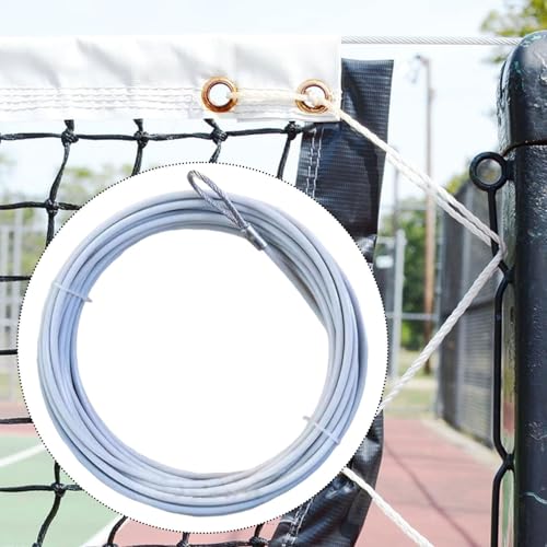 Zani Puff Câble de Filet de Tennis 13.8m (45.3 ft) - Câble en Acier pour Filet de Volley-Ball, Accessoires de Court Professionnels Résistant à la Pluie – vue 7