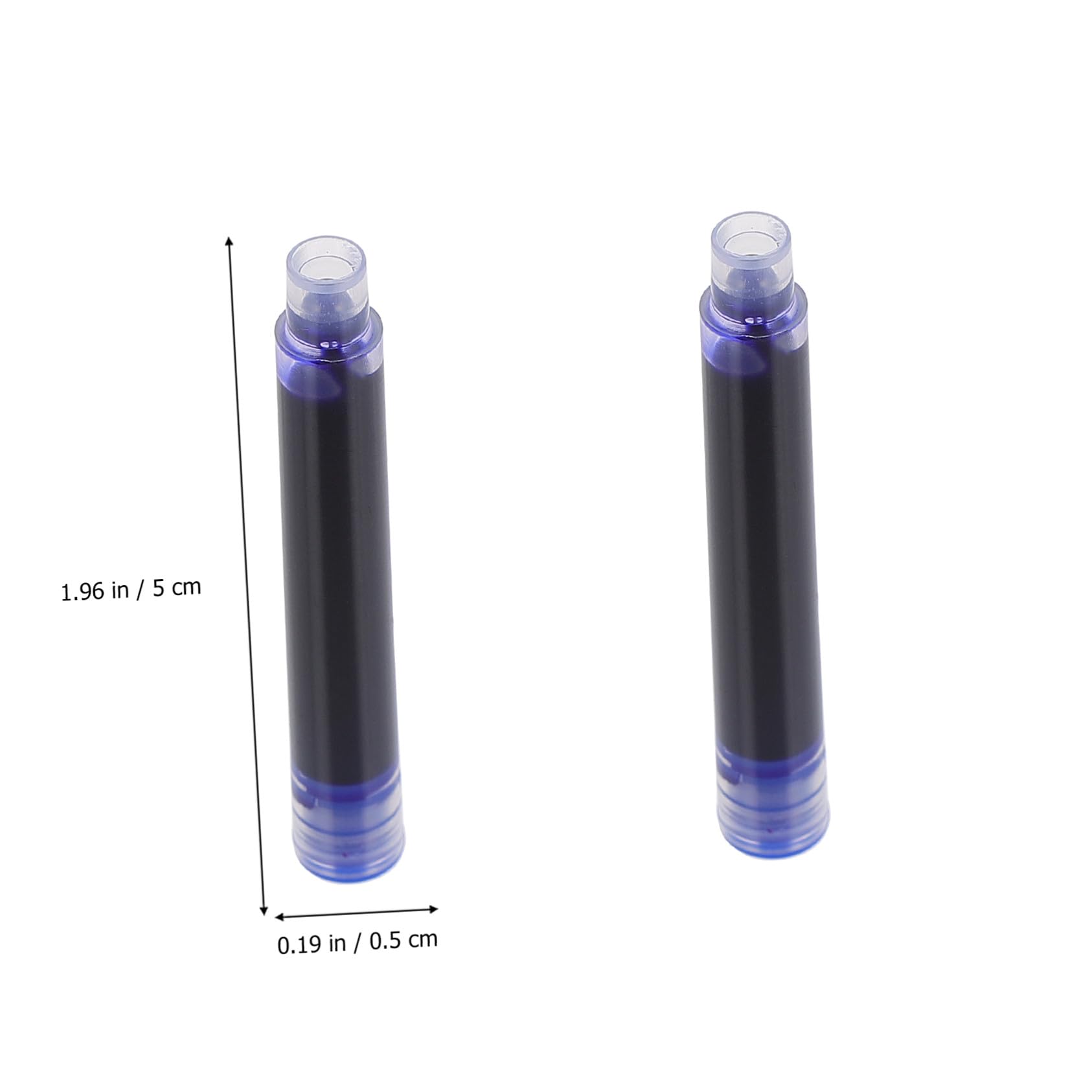 OSALADI 2 Set Ricariche Per Stilografiche Set Sostituzione Per Penne Materiale Resistente Facile Installare Per Scuola Ufficio E Casa 100 Pezzi * 2