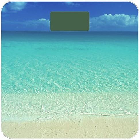 Fresh Egg Studio Digital Body Weight Bathroom Scale Includes Battery + 1 Spare! Best for Accurate and Precise Weight Watching, Modern Designer Graphics on Tempered Glass, Units in Lbs Kg Stone