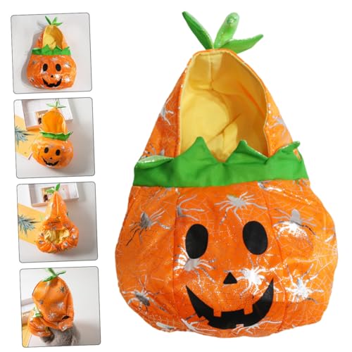 Disfraz para Perro Halloween Calabaza Pequeño miniatura 6