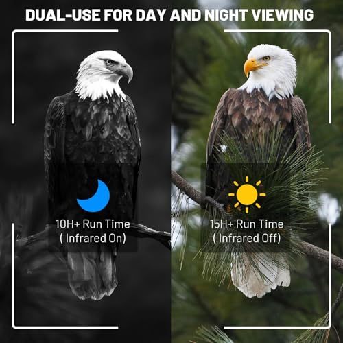 Image of WOSPORTS 4K Night Vision Goggles - 16MP Photo, up to 80x Magnification, 10X Optical & 8X Digital Zoom, 1015FT Vision, 3 inch Screen, 5000mAh Rechargeable Battery, Outdoor Camping, Survival, Gift for Men