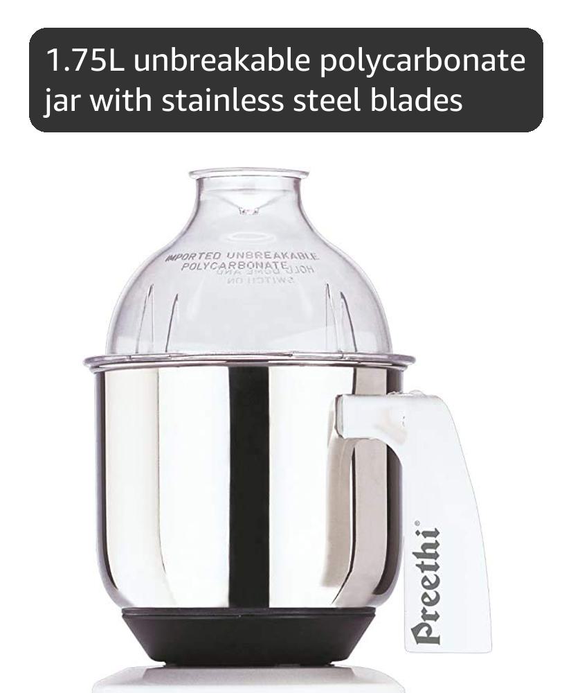 キッチン家電 Preethi 110V Eco Plus Mixer Grinder 3Jar Amazon.com: Preethi Eco Plus Mixer Grinder 110 Volts - Free
