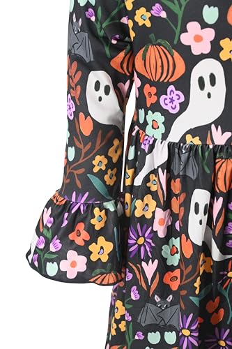 Image of Girls Long Sleeve Ruffled Dresses for Toddlers and Kids