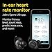 Jabra Elite Sport True Wireless Waterproof Fitness & Running Earbuds with Heart Rate and Activity Tracker - Advanced Wireless Connectivity and Charging Case - 4.5 Hour (100-98600001-02), Black