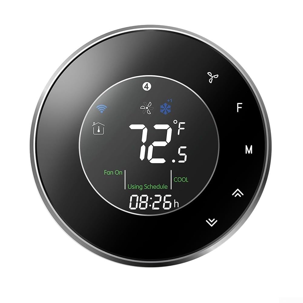 Thermostat intelligent WiFi programmable pour la maison numérique à économie d'énergie C-Wire DIY