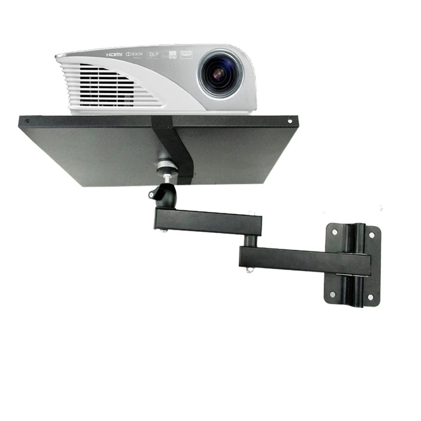 Support de montage mural pour projecteur LCD-122PR-2 rotatif 360° pliable charge 8kg