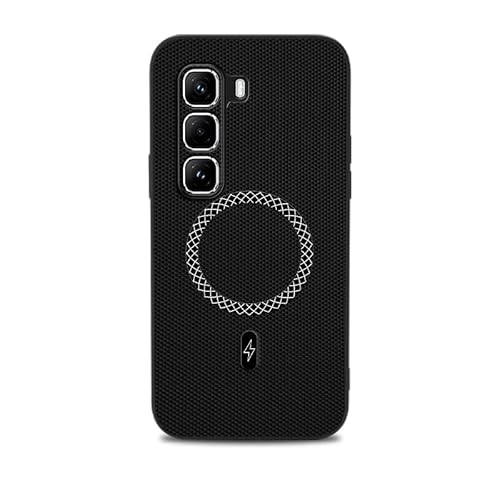 �Ή��@�� for Infinix Hot 60 Pro Plus �ϏՌ��E�ϗ����E�}�O�l�b�g���ԍڗp�v���e�N�g�P�[�X Black