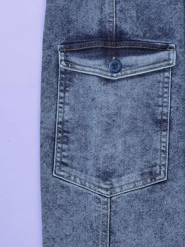 Image of KiddoPanti Boys Denim Dungaree Pant