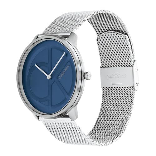 Image of Calvin Klein Women's CK Iconic - 35mm 2H Quartz Watch - Stainless Steel Mesh Bracelet - Water Resistance 30 Meters - Premium Fashion Timepiece for Everyday Style - Gift for Her