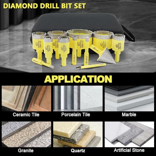 Set de Brocas de Núcleo Diamante 12 PCS DARTOTEK miniatura 2