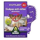 PATTLER® Guêpes Anti Mite Alimentaires - Lutte Efficace Contre Les Mites. Alternative Au...