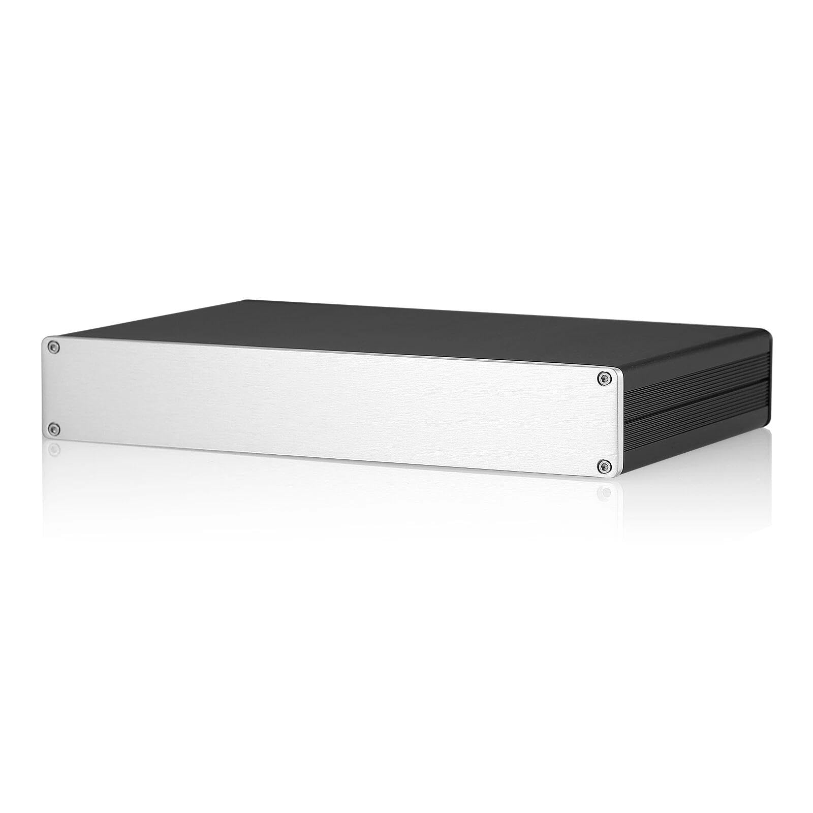 Alloggiamento in alluminio per amplificatore fai da te DAC Home Amplifier Chassis Box, controller scatola in alluminio, alloggiamento elettronico per progetto PCB, tipo diviso, alloggiamento fai da te