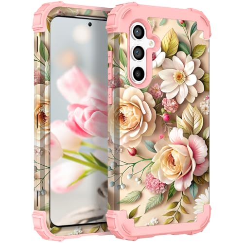 Coque Samsung S24FE antichoc fini les écrans brisés avec cette coque fleurs