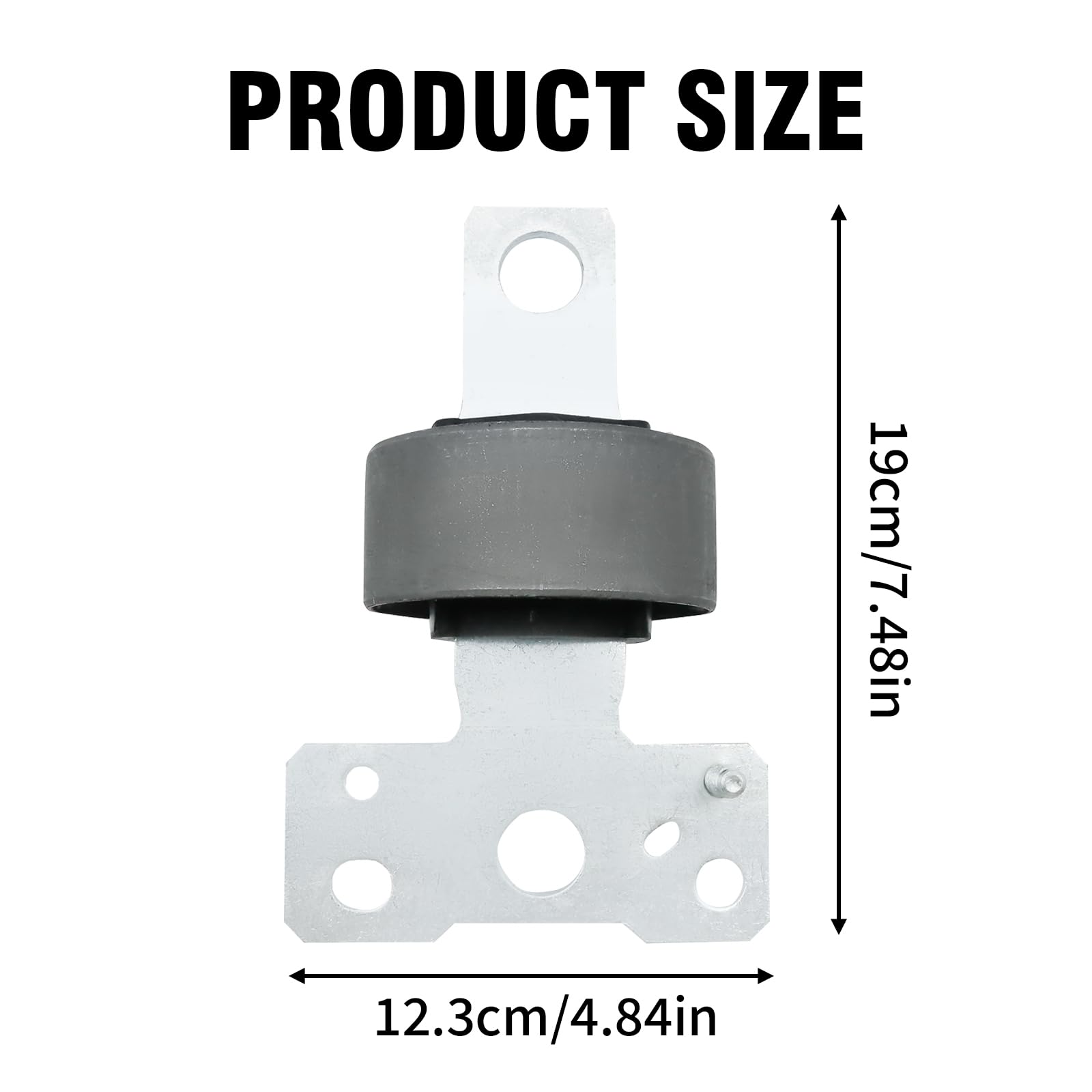 Hoypeyfiy 2 Stück 1566810 Hintere Hinterachslenker/Querlenkerbuchsen links und rechts, Ersatz für Ford Mondeo Mk4 S-Max Galaxy (Wa6), ersetzt 6G915K896BA 1566837
