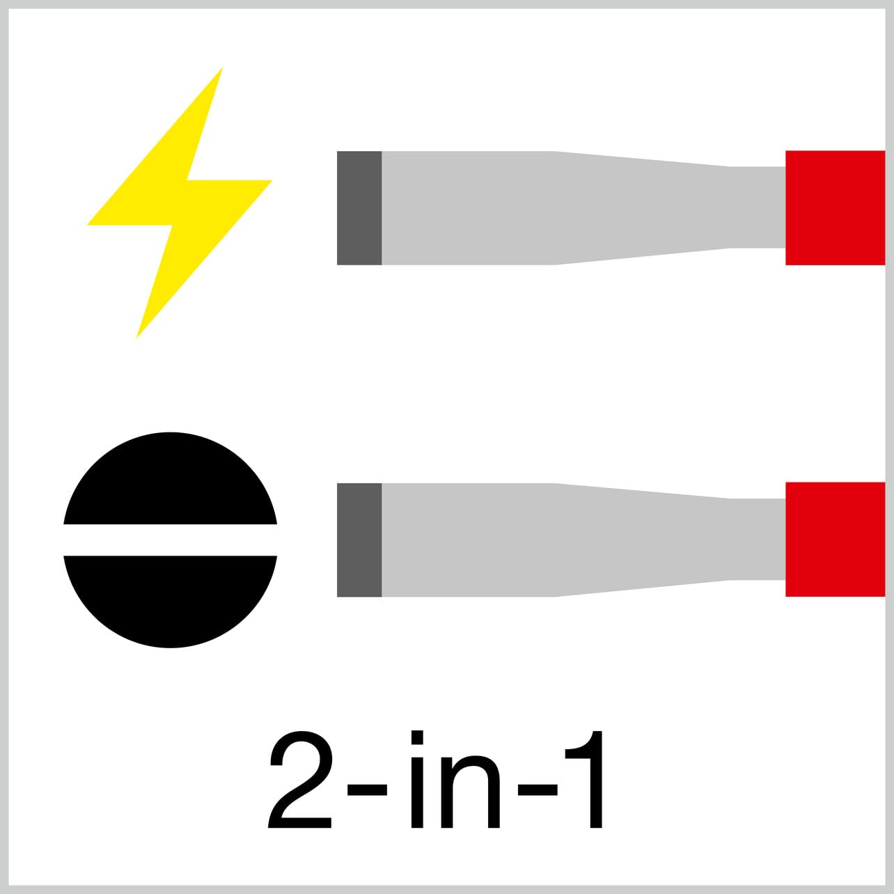 PB Swiss Tools Slotted LED Voltage Tester PB 175.1-75 LED CN | 100% Swiss Made | 2-in-1 Electricity Tester and Robust Screwdriver Insulated 100-250V AC