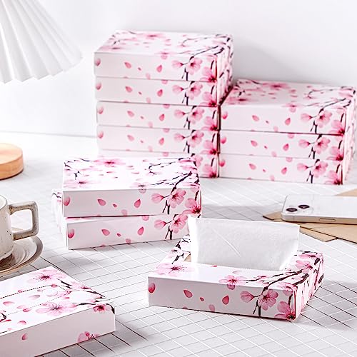 Image of Yinder 24 Pcs Back to School Small Tissue Cube Box 960 Sheets, Cherry