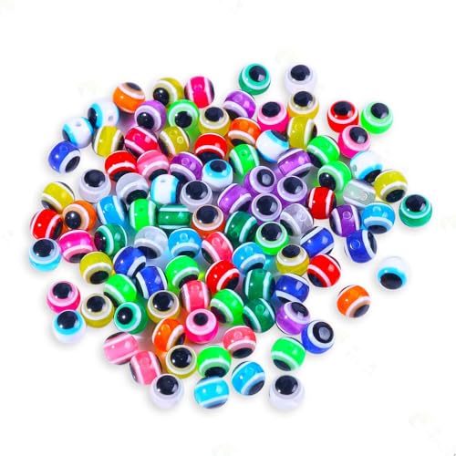 Kit de 200 Cuentas de Ojo para Pesca, Plástico Colores Mixtos miniatura 4