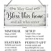 May God Bless This Home Decor Sign, Printed Wood Wall Art Sign, God Bless Sign, Home Signs Decor, Hanging Wood Sign Home Decor, Rustic Farmhouse Wood Sign Decor Wall Art, Christian Gifts 12x6 in
