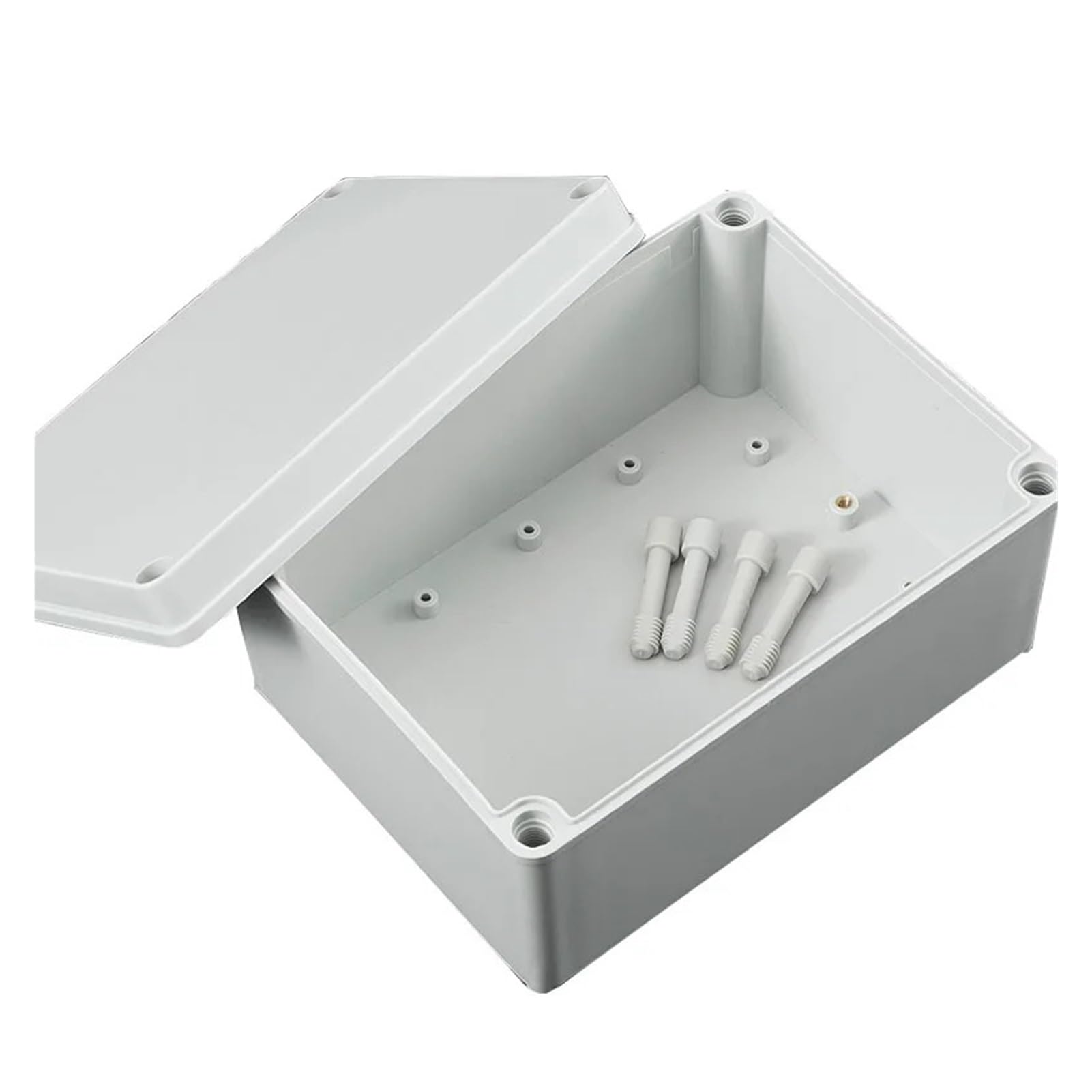 Caja de control con interruptor de botón pulsador Caja de conexiones impermeable de plástico ABS AG Caja a prueba de lluvia for exteriores(175X175X100MM)