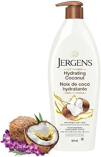 Jergens Hydrating Coconut Moisturizer & Body Lotion for Dry Skin (620 mL)
