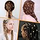 Ouligay 50 Stück Gold Haarschmuck für Zöpfe Dreadlocks, Loc Schmuck für Haar, Goldene Haarringe Braids Metall Cuffs Flechtet Haar Schmuck Dreadlocks Zubehör für Herren Damen Mädchen Jungen